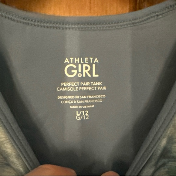 Athleta Girl Large‎ 12 Perfect Pair Tank Athletic Basic Workout Cheer Dance Poms - Picture 2 of 5